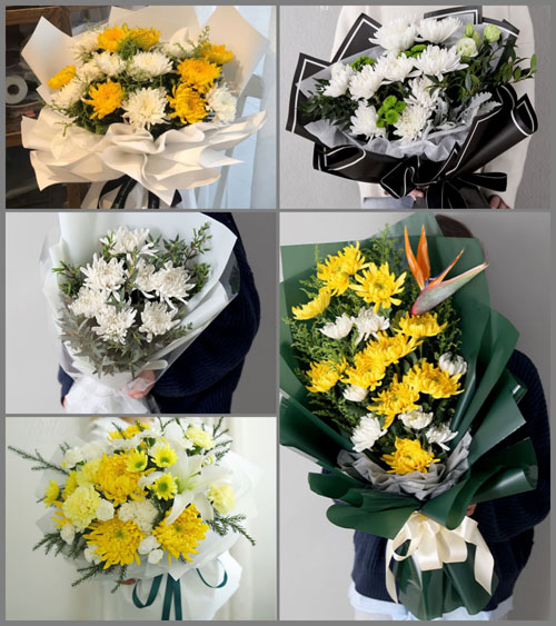 广东肇庆市四会市江谷镇白事花束代送